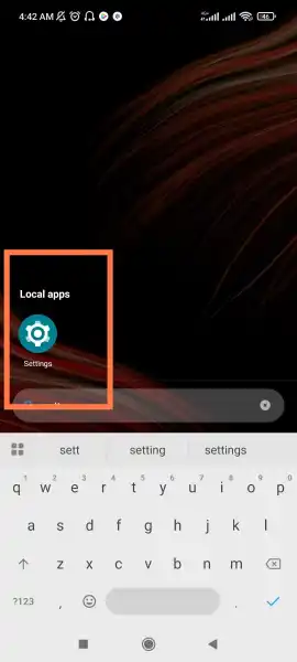Open Android phone settings for Hypic APK installation