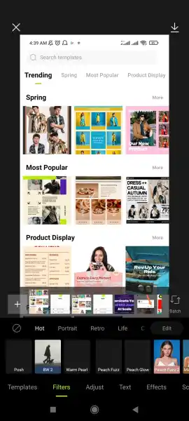 Bulk photo editing workflow in Hypic APK